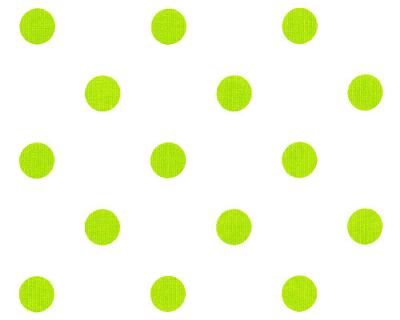 Premier Prints Polka Dots White Chartreuse